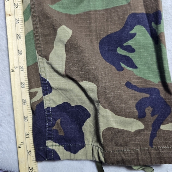 Vintage Military Cargo Pants Mens Medium Long Trousers Weather Woodland Combat - Picture 8 of 9
